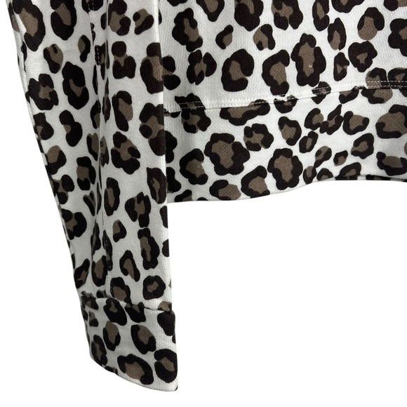 MONROW Animal Print Crewneck Long Sleeve Sweatshirt Size Small - Picture 4 of 6